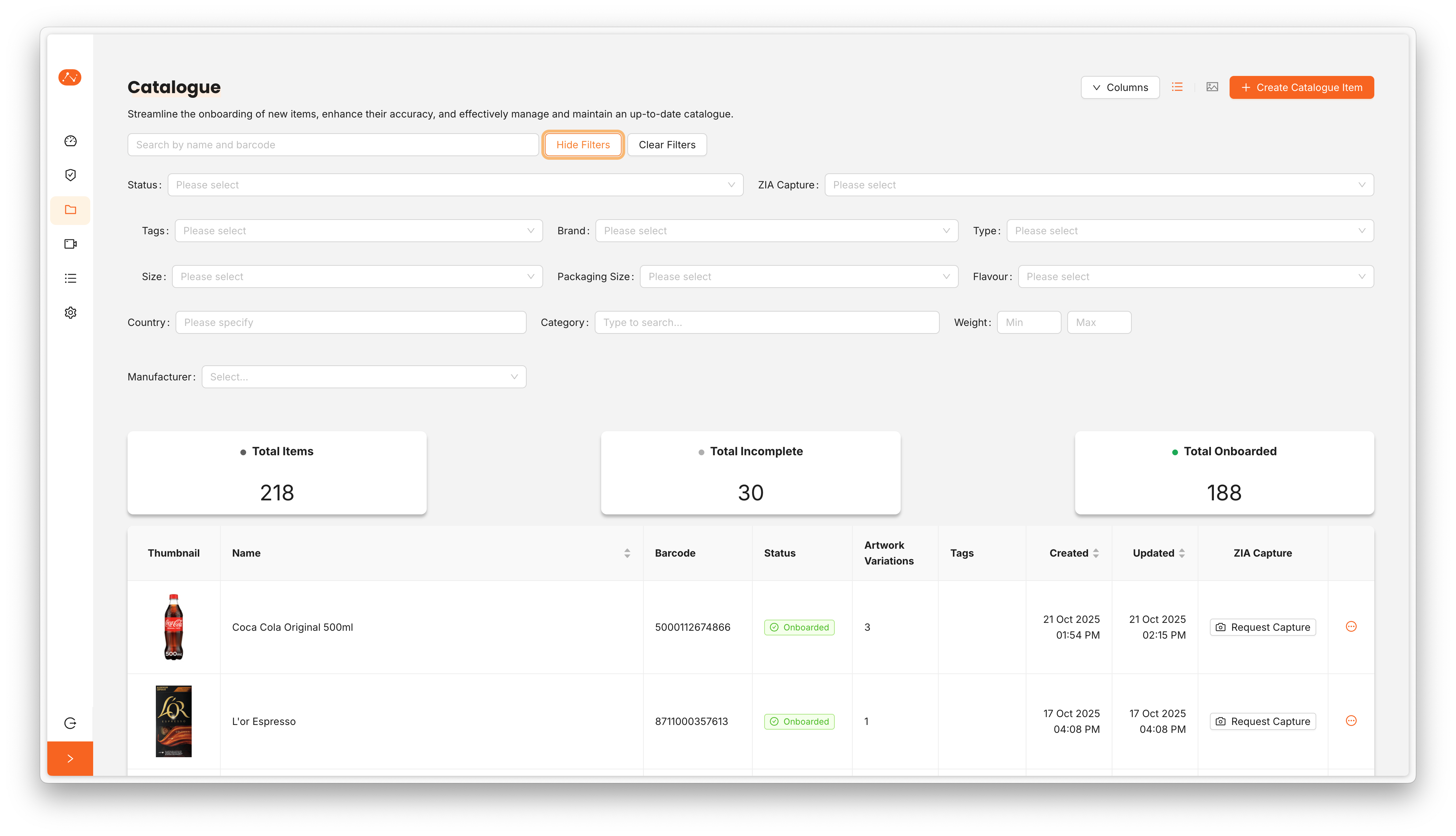 Catalogue Navigation