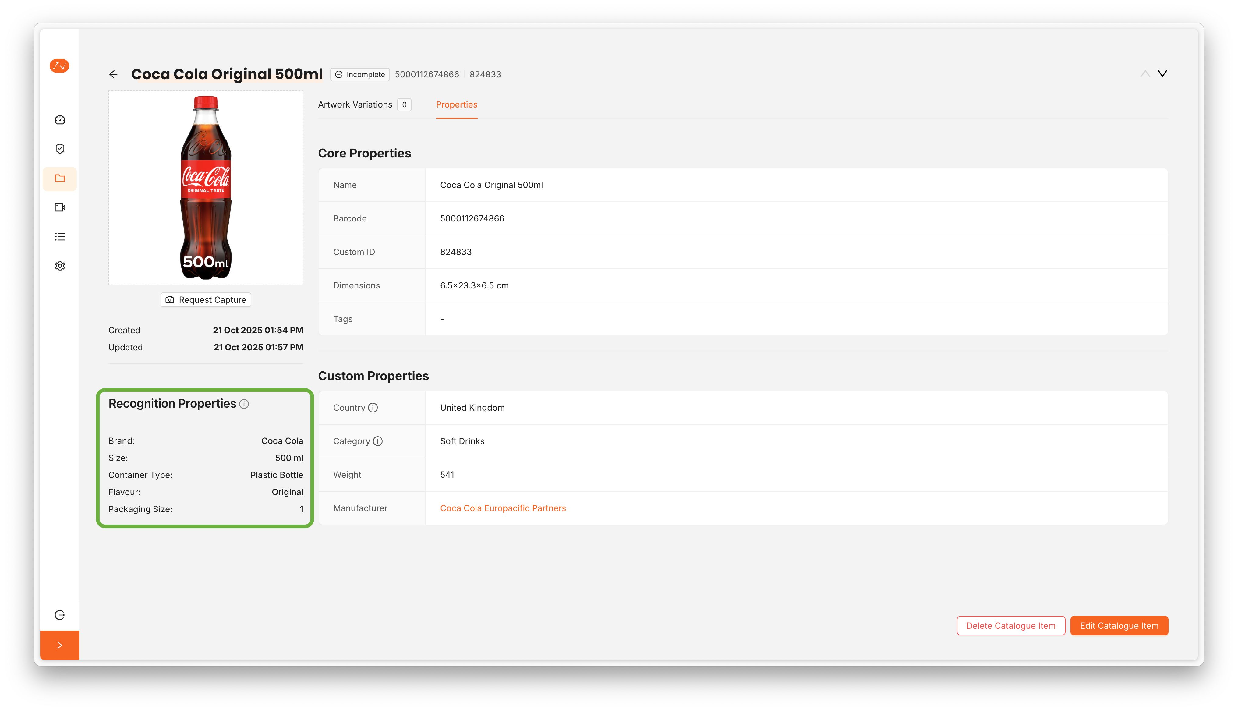 Recognition Properties